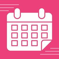 ícone de vetor de calendário