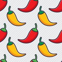 ilustração de chili seamless pattern vetor