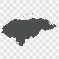 Alto detalhado isolado mapa Honduras vetor