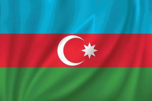 Azerbaijão bandeira acenando em a vento vetor