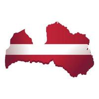 Letônia viagem ícone desenho animado vetor. nacional país vetor
