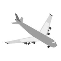 avião isométrico em fundo branco vetor