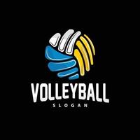 voleibol logotipo, esporte simples projeto, mundo Esportes torneio vetor, ilustração símbolo ícone vetor