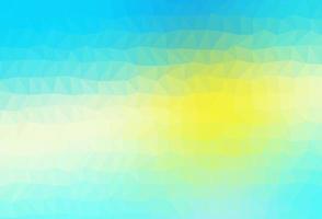 layout abstrato do polígono do vetor azul claro e amarelo.
