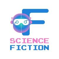 carta f futurista robô cabeça digital vetor logotipo Projeto