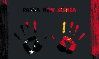 vetor bandeira do papua Novo Guiné com uma Palma