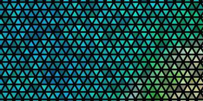 padrão de vetor azul claro e verde com estilo poligonal.