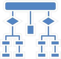 fluxograma ícone vetor estilo
