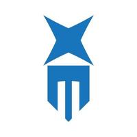 m logotipo Projeto fácil cativante m símbolo aa5 vetor