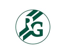 roland garros símbolo verde francês aberto tênis torneio logotipo campeão Projeto vetor abstrato ilustração