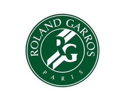 roland garros torneio logotipo símbolo verde francês aberto tênis campeão Projeto vetor abstrato ilustração