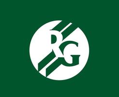 roland garros tênis logotipo branco francês aberto torneio símbolo campeão Projeto vetor abstrato ilustração com verde fundo
