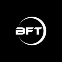 bft carta logotipo Projeto dentro ilustração. vetor logotipo, caligrafia desenhos para logotipo, poster, convite, etc.