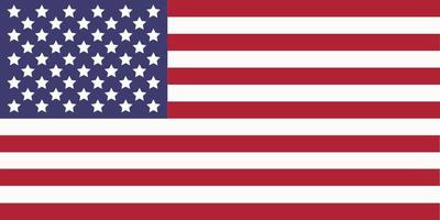 ilustração simples da bandeira dos EUA para o dia da independência ou eleição vetor