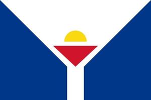 ilustração simples da bandeira de saint martin para o dia da independência ou eleição vetor