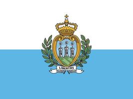 bandeira de san marino ilustração simples para o dia da independência ou eleição vetor