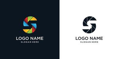criativo logotipo Projeto colorida modelo com único conceito Prêmio vetor