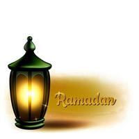 ilustração em vetor de uma lanterna. festa muçulmana do mês sagrado do ramadan kareem.
