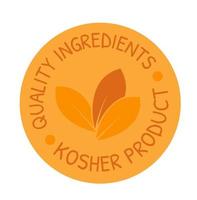 qualidade ingredientes do kosher produtos, pacote vetor