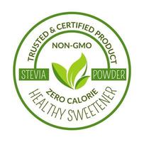 confiável e certificado produtos não OGM rótulo vetor