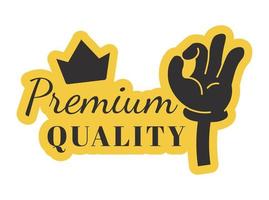 Prêmio qualidade, fazer compras ou loja serviço produtos vetor