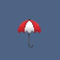 a guarda-chuva dentro pixel arte estilo vetor