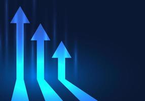 três Setas; flechas apontando para cima significa fazendo o negócio com concorrência dentro ordem para ganhar e estar número um. empresas devo sempre trabalhos para manter acima com povos precisa. vetor