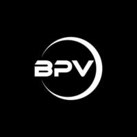 bpv carta logotipo Projeto dentro ilustração. vetor logotipo, caligrafia desenhos para logotipo, poster, convite, etc.