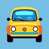 mão desenhado carro ilustração clipart para cumprimento cartão, convite. poster, camisa, crianças livro vetor