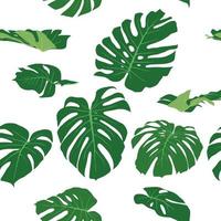 folhas verdes padrão em vetor gráfico de ilustração
