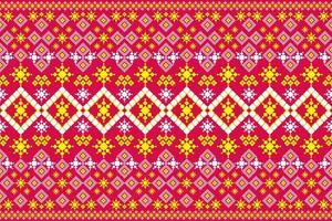 desatado geométrico étnico ásia oriental e tradição padronizar Projeto para textura e fundo. seda e tecido padronizar decoração para tapete, tailandês roupas, invólucro e papel de parede vetor