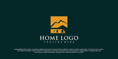 abstrato casa logotipo Projeto modelo. o negócio vetor ícone. real Estado