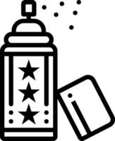 ícone de linha para desodorante vetor