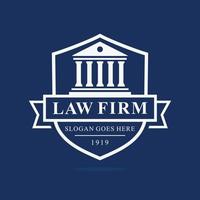 vetor de design de logotipo de escritório de advocacia