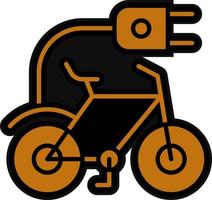 elétrico bicicleta vetor ícone Projeto