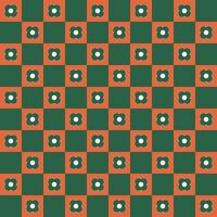 verde e laranja tabuleiro de xadrez abstrato padronizar vetor