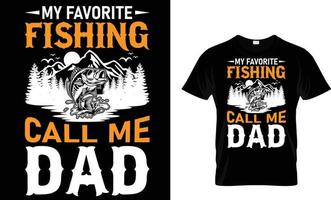 pescaria, tipografia, vetor camiseta Projeto