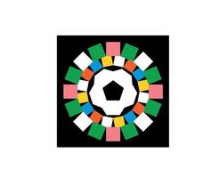 fifa mulheres mundo copo australie Novo zelândia 2023 oficial logotipo abstrato campeão símbolo Projeto vetor ilustração