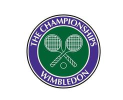 Wimbledon a campeonatos logotipo símbolo torneio aberto tênis Projeto vetor abstrato ilustração