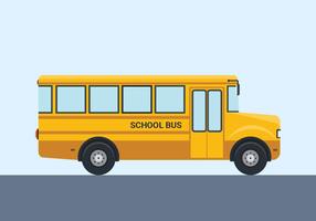 Ilustração de vetor de ônibus escolar