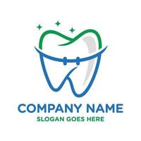 dental, odontologia, dente logotipo Projeto vetor