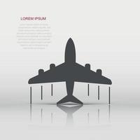 avião ícone dentro plano estilo. avião ilustração pictograma. aeronave o negócio conceito. vetor