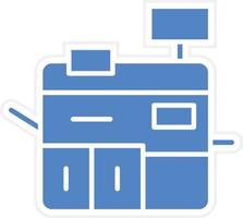 impressão máquina vetor ícone Projeto