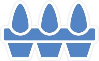 design de ícone de vetor de caixa de ovos