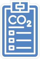 carbono dióxido relatório vetor ícone Projeto