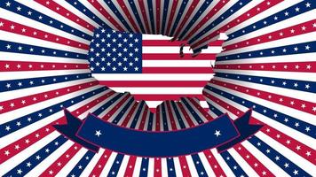nos memorial dia, EUA americano país bandeira fundo nacional independência dia 4º do Julho fogos de artifício vetor