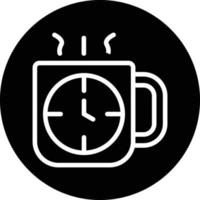 design de ícone de vetor de hora do café