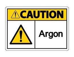 sinal de símbolo de argônio cuidado vetor