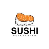 Sushi logotipo, japonês Comida Sushi frutos do mar vetor, japonês cozinha produtos marca projeto, modelo ícone vetor