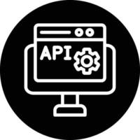 rede api vetor ícone Projeto